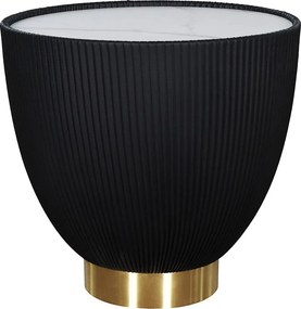 Stolik kawowy 47x45x47 cm czarny biały złoty modig m69