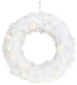 Markslöjd 705290 - LED Wieniec bożonarodzeniowy FEATHER LED/1,2W/3xAA śr. 35 cm