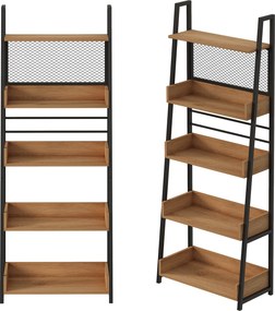 Regał typu drabinka loft na książki do salonu 157 cm