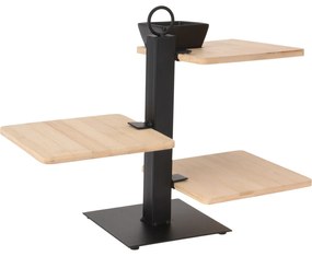 Patera do serwowania przekąsek, 3-poziomy, 27 cm