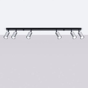 Listwa oświetleniowa WINX 6L czarna/chrom SOLLUX  LIGHTING