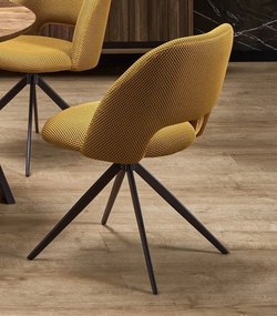 Obrotowe krzesło do jadalni z tkaniny membranowej K546 Halmar