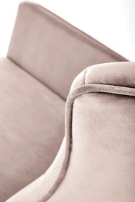 Fotel bujany BAZALTO VELVET beżowy HALMAR