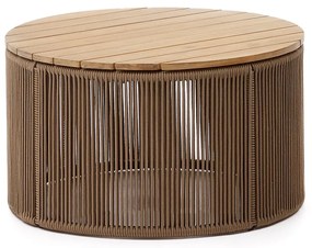 Okrągły stolik ogrodowy z blatem z drewna akacjowego ø 70 cm Dandara – Kave Home