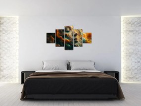 Obraz - Twarz w kosmosie (125x70 cm)