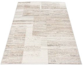 Beżowo-biały dywan w pasy G1-H75