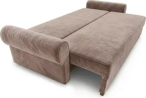 Sofa z Funkcją Spania RELON Beżowa Glamour
