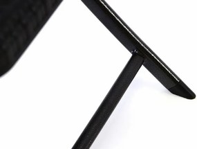 Zestaw 2 składanych krzeseł poliratanowych 80 x 40 cm