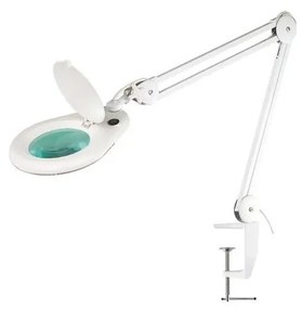 LED Lampa stołowa z lupą LED/9W/230V biała