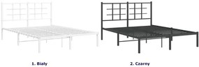 Białe metalowe łóżko industrialne 120x200 cm - Laxo