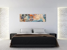Obraz - Urodzony by jeździć (170x50 cm)