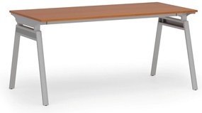 Biurko PRIMO SIGMA, 160x80 cm, szara podstawa, czereśnia