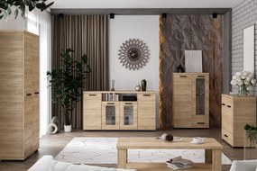Komoda LIVORNO - Dąb sonoma / 80 cm