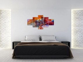 Obraz - Abstrakcyjna sztuka tuszu (125x70 cm)