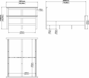 Łóżko Paris 140x200