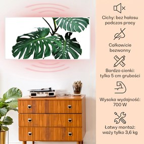 Klarstein Wonderwall Art Smart 700W Panel na Podczerwień W Formie Obrazu Liść II