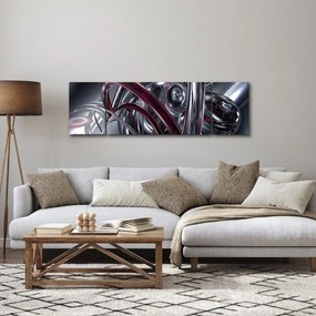 Obraz szarej abstrakcji (170x50 cm)