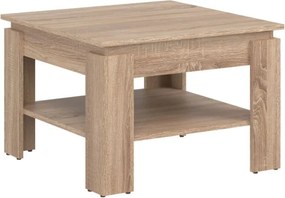 Ława Kwadratowa z Półką do Salonu MIRLO 67,5 cm Dąb sonoma Nowoczesna