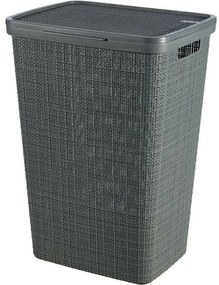 Curver Kosz na brudną bieliznę Jute 58 l, ciemnoszary