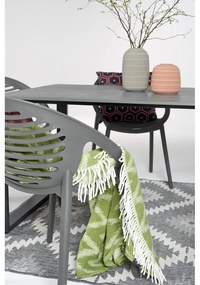 Szary zestaw mebli ogrodowych z 6 krzesłami Le Bonom Joanna Strong