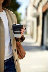 Czarny kubek termiczny 400 ml To Go – Lékué