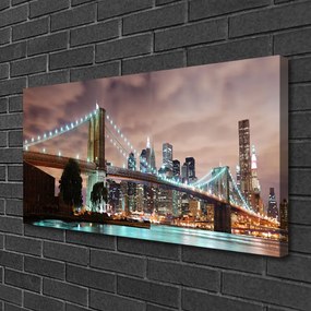 Obraz na płótnie Nowoczesny Most nad Metropolią