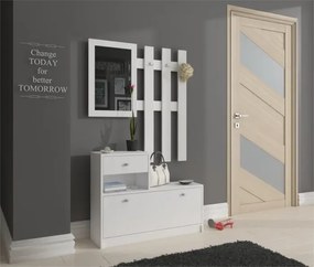 Biała garderoba do przedpokoju C0-B42