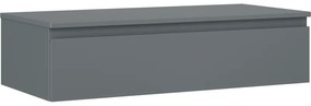 Mexen Orio szafka łazienkowa podumywalkowa 100 cm z blatem, 1 szuflada, grafit mat - 91A10-10023-1-BFC66