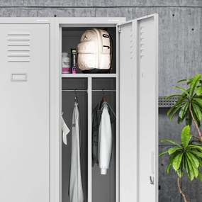 Szafka pracownicza metalowa szara: KACPER 1 Plus