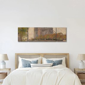 Obraz - Robert William Vonnoh, Notre Dame de Paris, reprodukcje (170x50 cm)