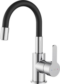 Mémory bateria zlewozmywakowa chromowana z elastycznym wężem z pamięcią kształtu - Essebagno