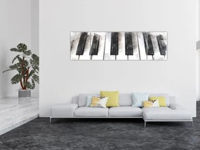 Obraz - Fortepian, akwarela (170x50 cm)