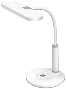 Biała lampka biurkowa LED ze ściemniaczem - A509 F3-G20