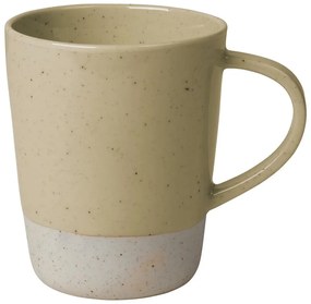Beżowy ceramiczny kubek z uszkiem Blomus Sablo, 250 ml