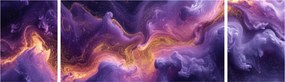 Obraz - Fioletowa Mgławica (170x50 cm)