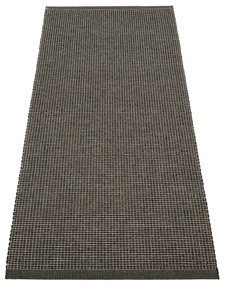 Antracytowy chodnik odpowiedni na zewnątrz 70x180 cm Emm Black Linen – Pappelina