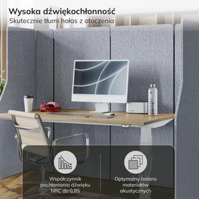 Parawan akustyczny SADIE Moon Dust 280/145 cm