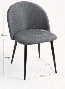 Krzeso Black Vint Tkanina