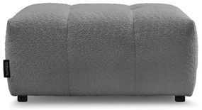 Szary podnóżek z materiału bouclé Roxelane – Bobochic Paris