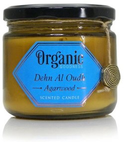 Świeca organiczna Dehn Al Oudh - Agarwood 200 g wbursztynowym szkle