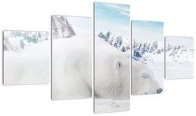 Obraz - Niedźwiedź polarny (125x70 cm)