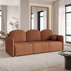 Masseno Sofa SUVI III z funkcją spania i pojemnikiem na pościel - Miedziany - NEVE 52