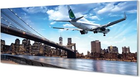 Panel nad Blat Kuchenny Samolot w Chmurach nad Miastem