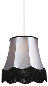 Nowoczesna lampa wisząca Retro czarna z szarym 45 cm - Granny