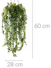 Sztuczna roślina wisząca SENECIO, 60 cm