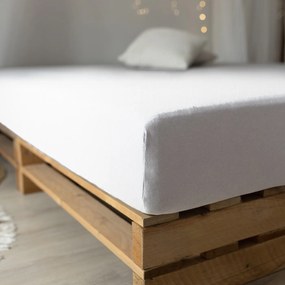 Prześcieradło 200x220 jersey z gumką białe