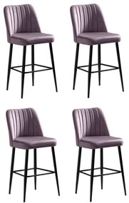 Zestaw krzeseł barowych Vento Lilac, 4 szt., 4 szt.