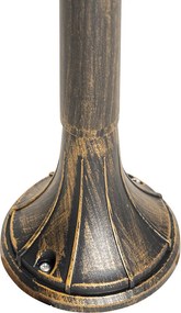 Inteligentna lampa zewnętrzna stojąca antyczne złoto 125 cm IP44 z WiFi A60 - Daphne