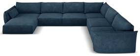 Ciemnoniebieski narożnik (prawostronny) Vanda – Mazzini Sofas