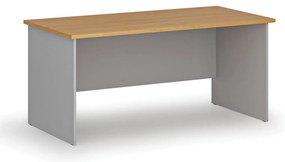 Biurko PRIMO GRAY, 160x80 cm, szary/buk